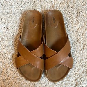 Birdies Sandals - The Robin in shade Camel - Size 8